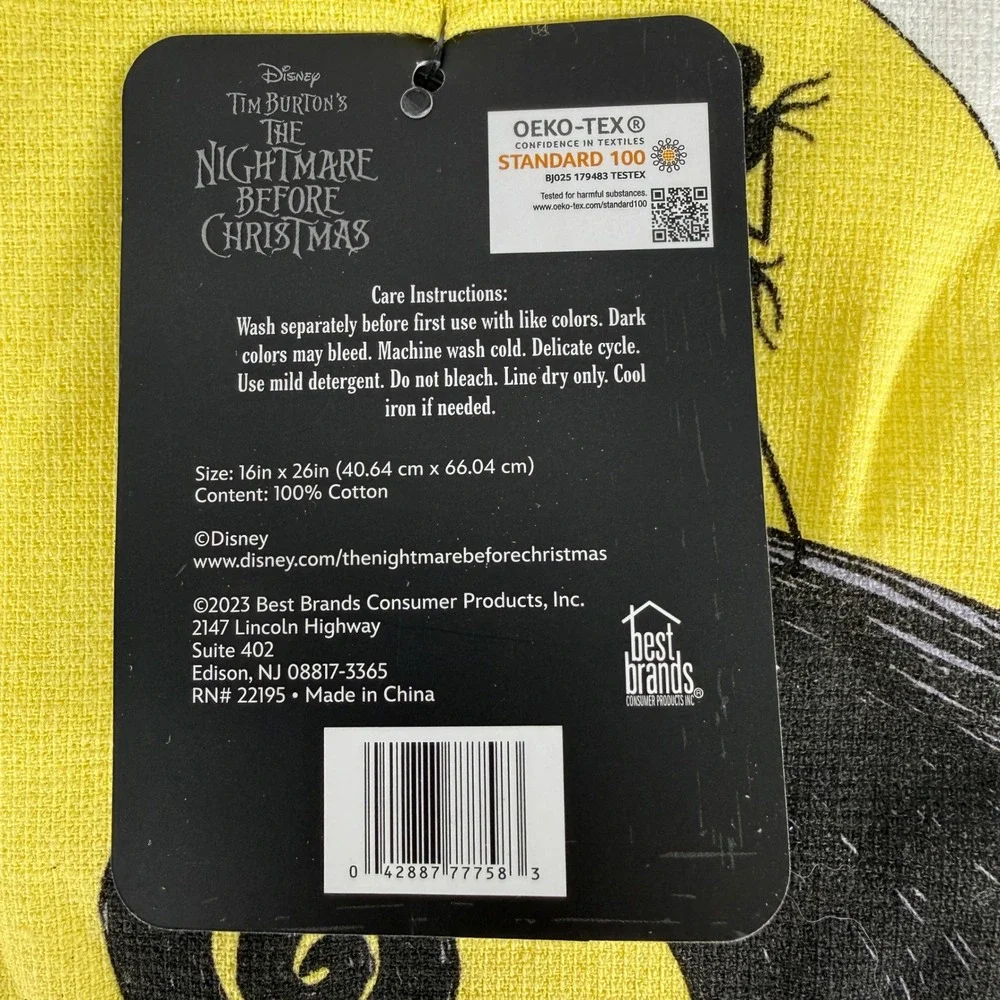 Disney Nightmare Before Christmas 30th Anniversary Kitchen Towels Set of 2